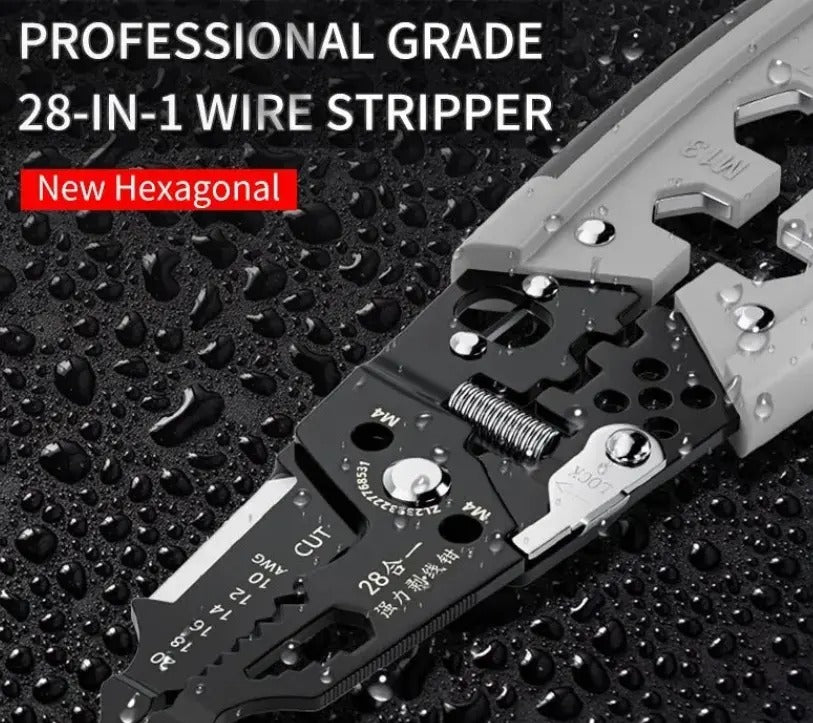 STARQ 28 in 1 Multipurpose Wire Stripper Professional Tool Pliers for Wire Stripping Cable Cutters Hand Tool