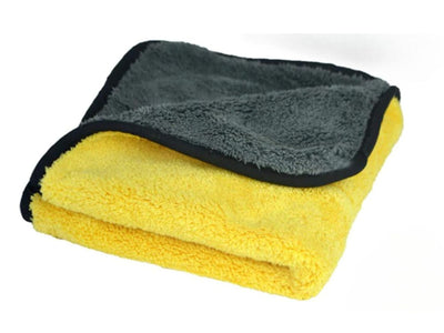 STARQ (PACK OF 3) Multipurpose Microfiber 800 GSM 40cm x 40cm Cleaning Towel Microfibre Cloth Highly Absorbent Dust Towels for All Vehicles Bikes Cars Glass Kitchens - Multicolour (3)