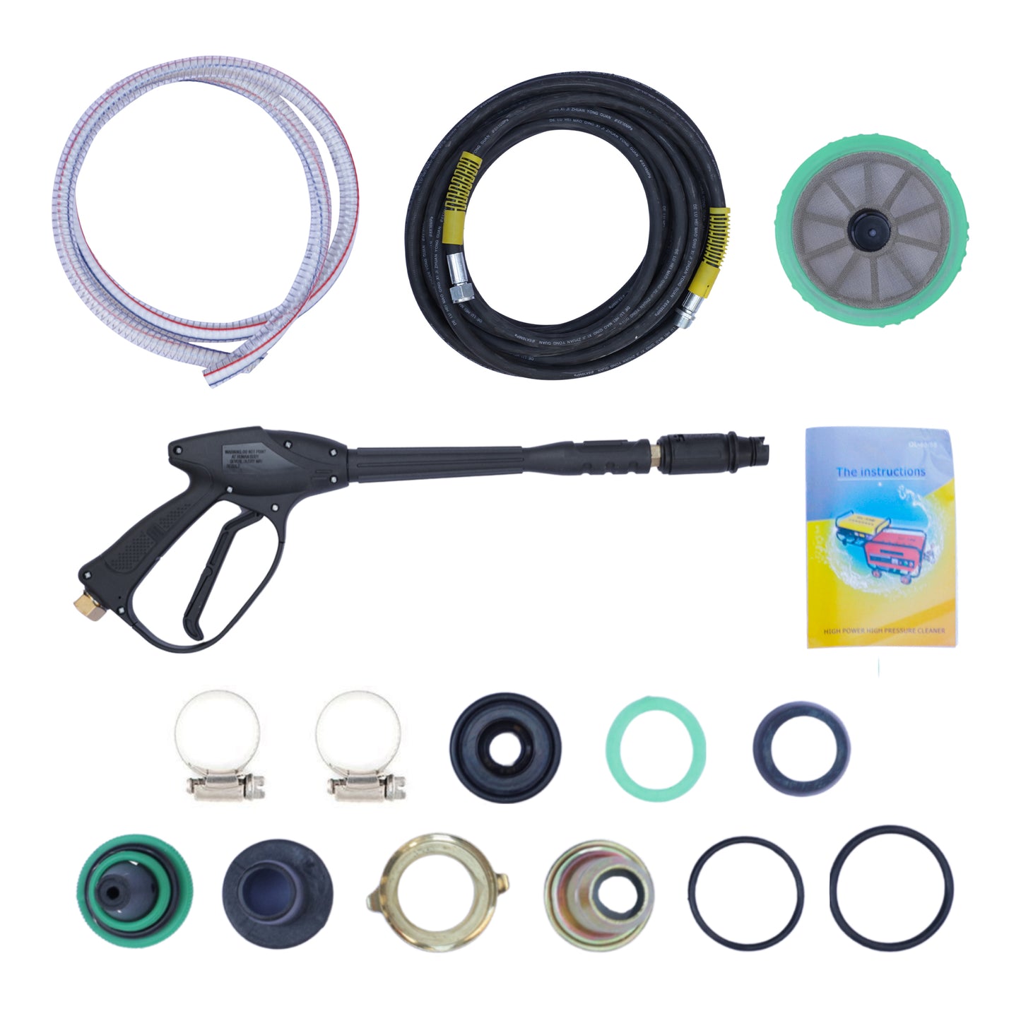 STARQ HPT TYPE HIGH PRESSURE WASHER WITH 3 HP COPPER WINDING MOTOR, BELT & ALL ACCESSORIES