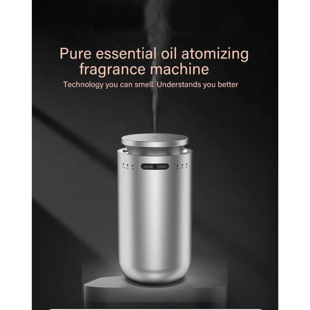 STARQ Smart Car Aroma Diffuser Rechargeable Air Freshener Mist Dispenser with Auto On/Off, 3 Speed Modes & Stylish Interior Decor (S8)