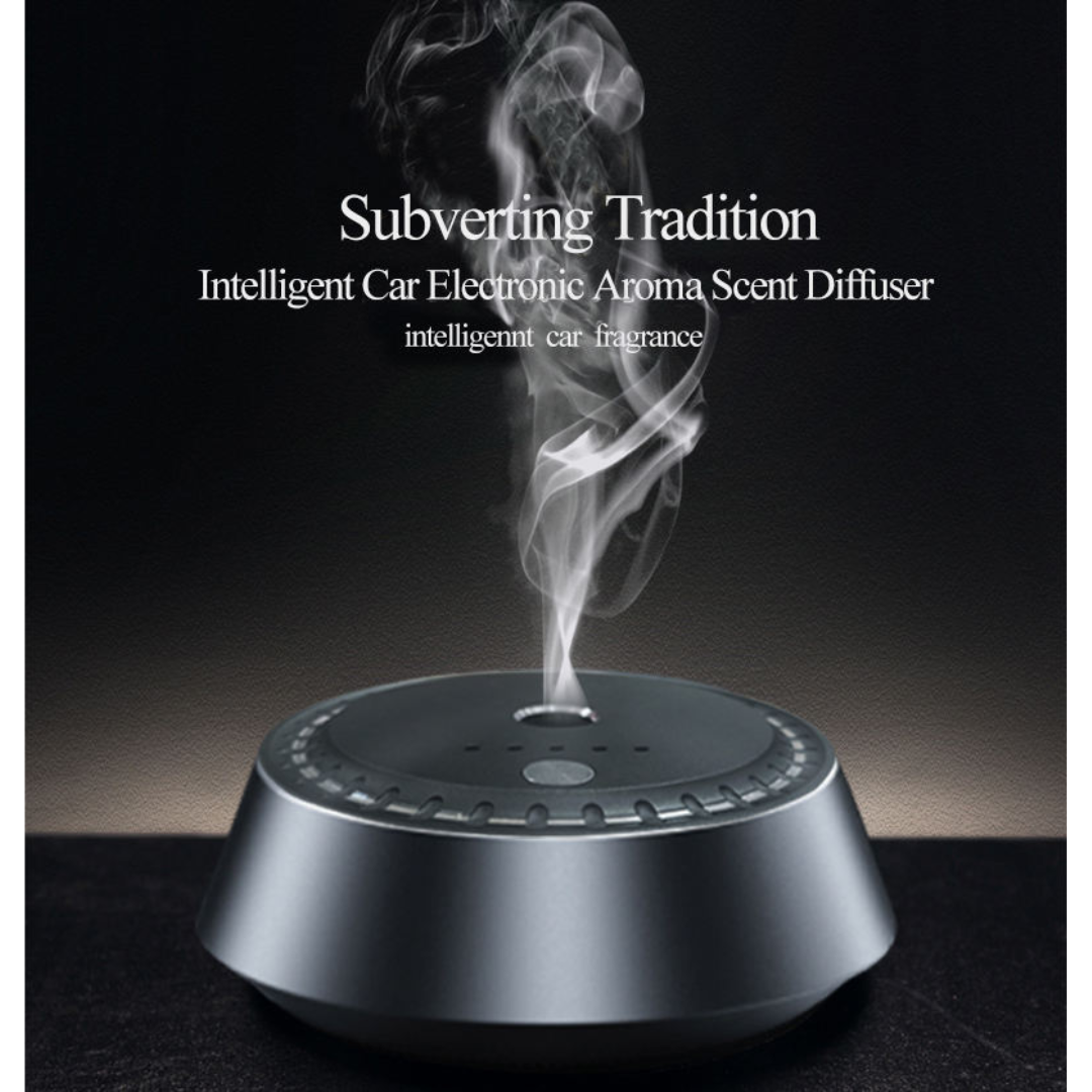 STARQ Smart Car Aroma Diffuser Rechargeable Air Freshener Mist Dispenser with Auto On/Off, 3 Speed Modes & Stylish Interior Decor (S6)