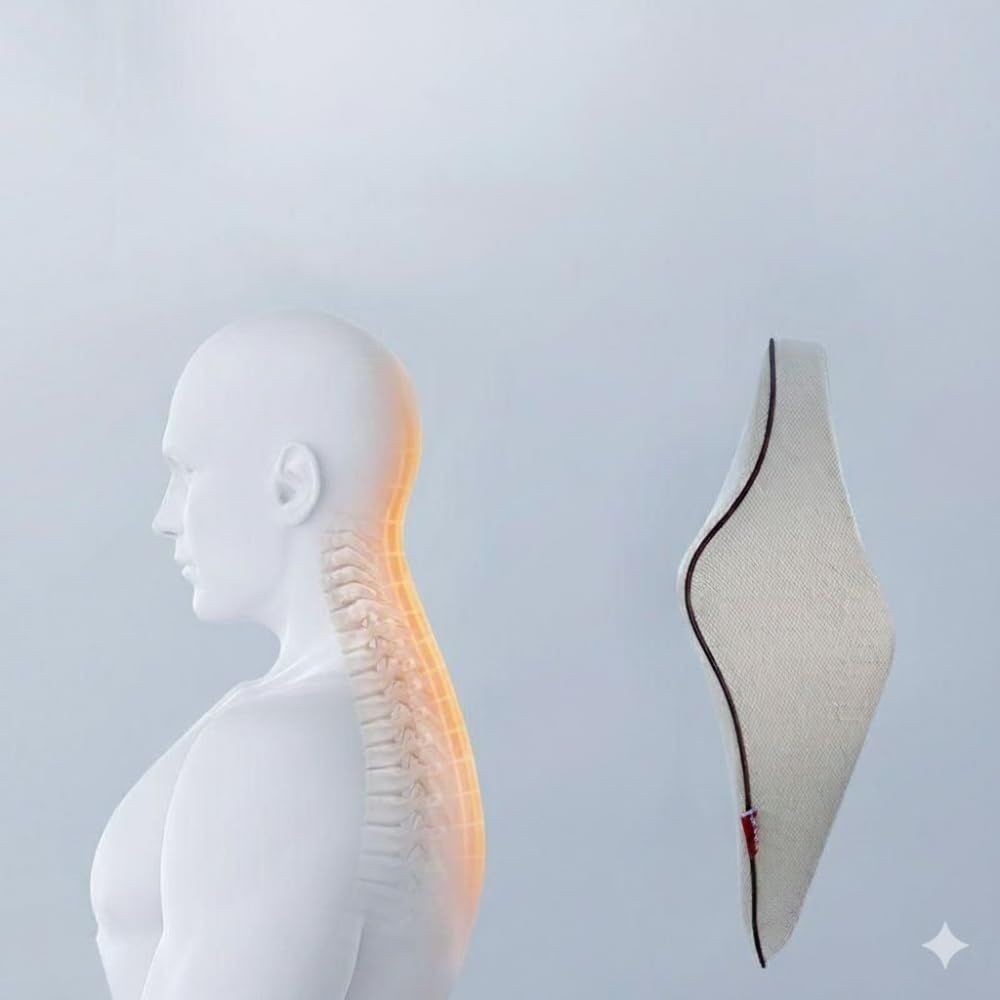 STARQ Premium Car Seat Cushions Combo | Seat Back Support, Neck Rest Pillow, Seat Cushion for Driving Seat | Memory Foam, Cotton Cover | Ergonomic Car Cushions Pillows (Premium-Cream)