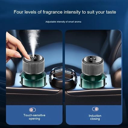 STARQ Smart Car Aroma Diffuser Rechargeable Air Freshener Mist Dispenser with Auto On/Off, 3 Speed Modes & Stylish Interior Decor (Cosmo)