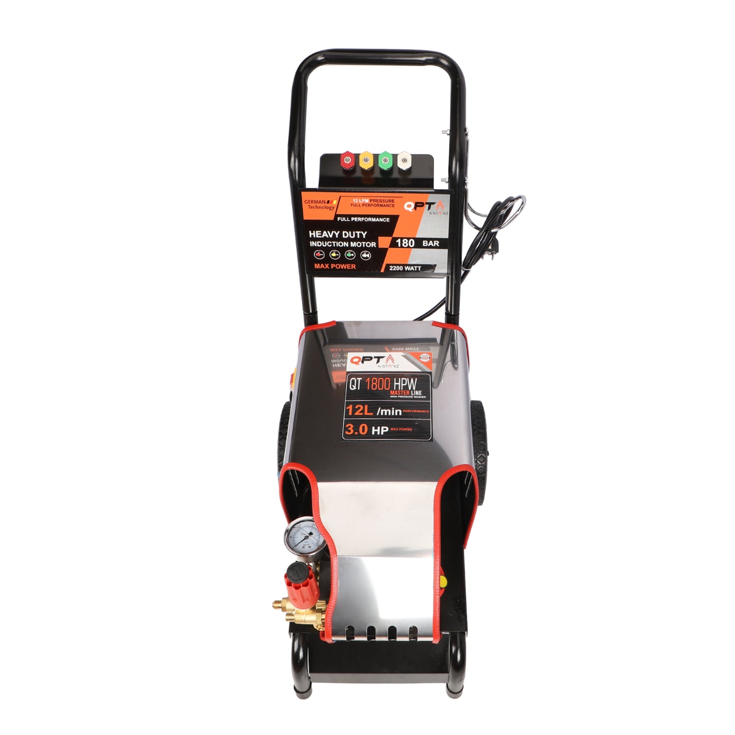 QPT By STARQ HIGH PRESSURE WASHER QT1800HPW HEAVY DUTY FOR COMMERCIAL USE