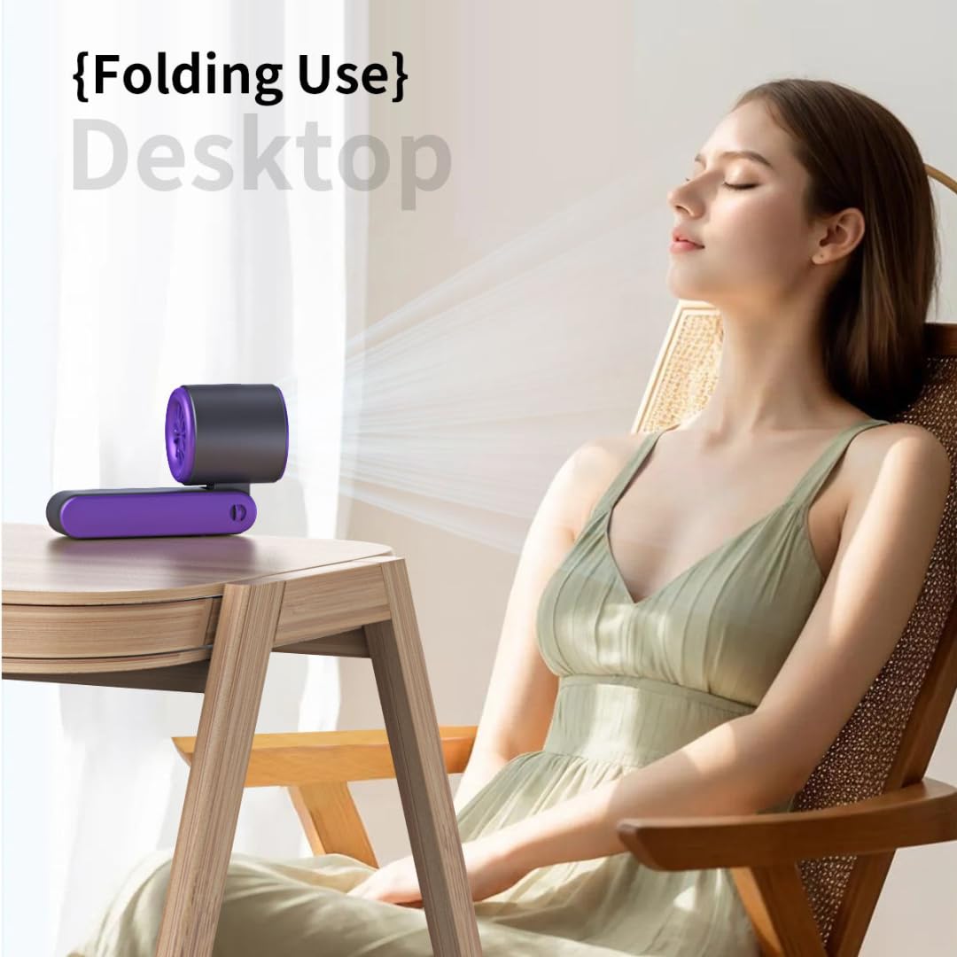 STARQ T15s Turbo Handheld Fan with 100 Speed Control, Digital Display, Concentrated Turbo Wind, Rechargeable Portable Cooling Fan for Travel Office Home (Color As per Availablity)
