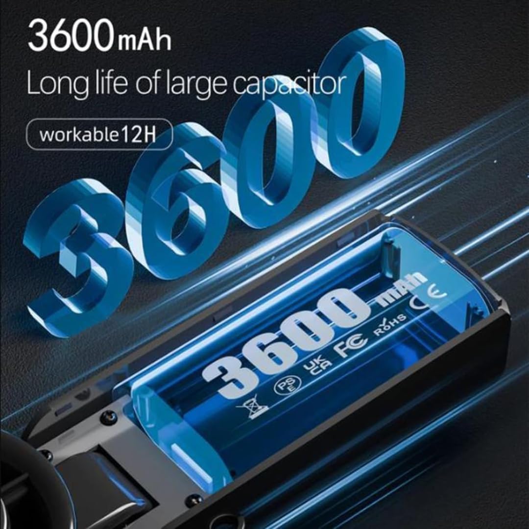 STARQ Turbo Handheld Fan with Instant Cooling Plate & LED Light, Foldable Portable Fan with 100 Adjustable Speeds, Ice Rush Turbo for Travel Office Home (Color As per Availability) FC8