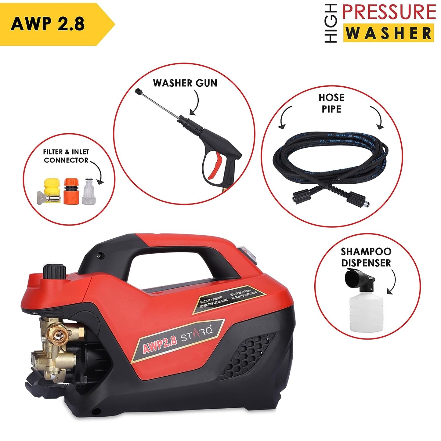 STARQ AWP2.8 2800 W Heavy Duty (Super Combo)