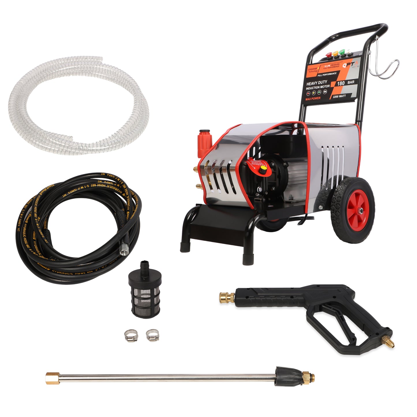 QPT By STARQ HIGH PRESSURE WASHER QT1800HPW HEAVY DUTY FOR COMMERCIAL USE