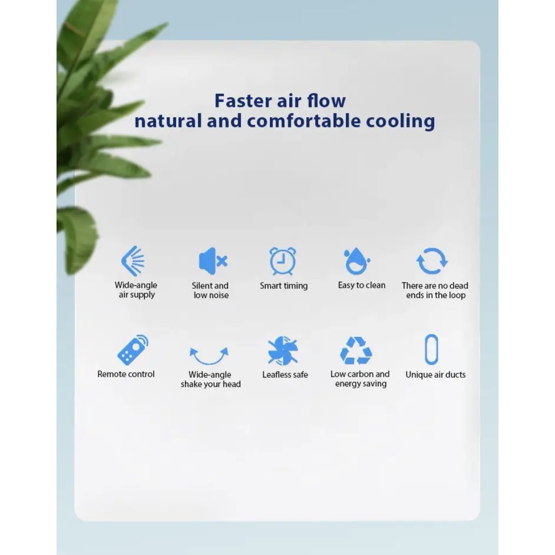 Starq Sufficient size bladeless fan, standing fan, towel fan, bladeless fan, stylish and modern fan, low noise, (LARGE)