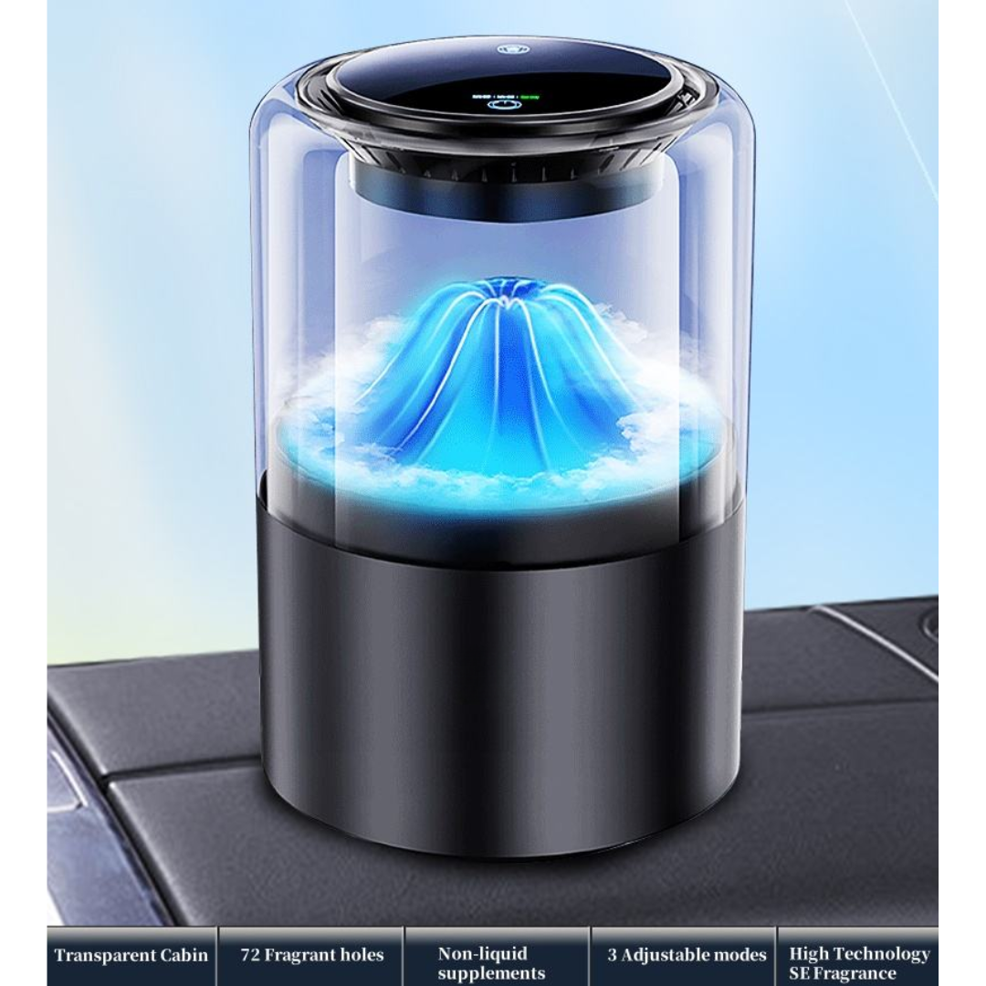 STARQ Smart Car Aroma Diffuser Rechargeable Air Freshener Mist Dispenser with Auto On/Off, 3 Speed Modes & Stylish Interior Decor (S5)