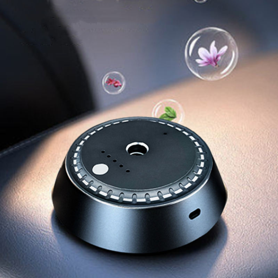 STARQ Smart Car Aroma Diffuser Rechargeable Air Freshener Mist Dispenser with Auto On/Off, 3 Speed Modes & Stylish Interior Decor (S6)