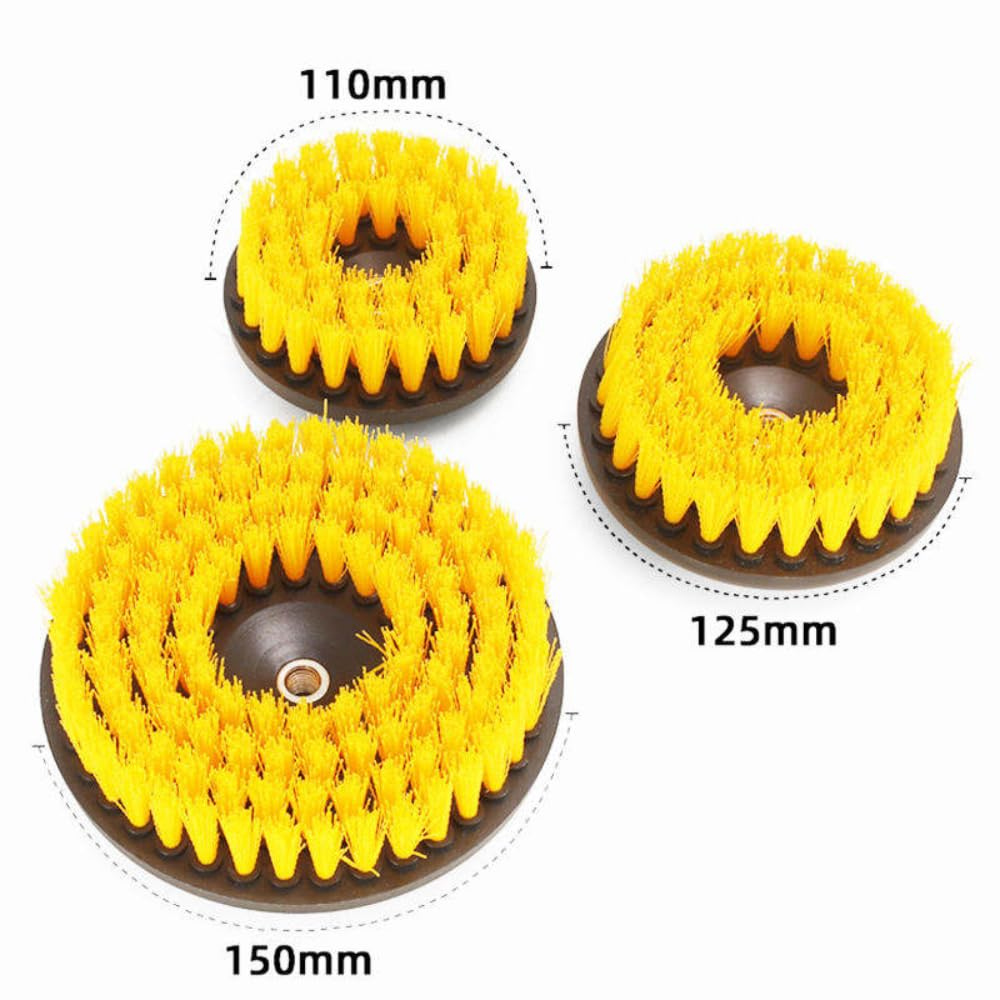 STARQ Cordless Electric Power Scrubber with Long Handle, 3 Replaceable Brush Heads, Adjustable Extension Rod, Rechargeable Cleaning Brush for Floor, Tile, Bathroom, Car & Home