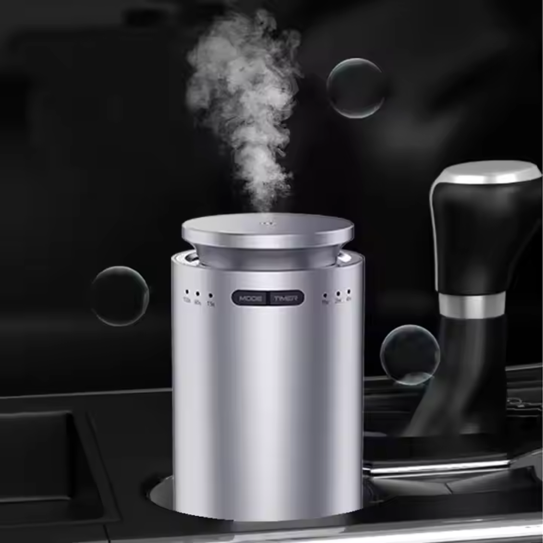 STARQ Smart Car Aroma Diffuser Rechargeable Air Freshener Mist Dispenser with Auto On/Off, 3 Speed Modes & Stylish Interior Decor (S8)
