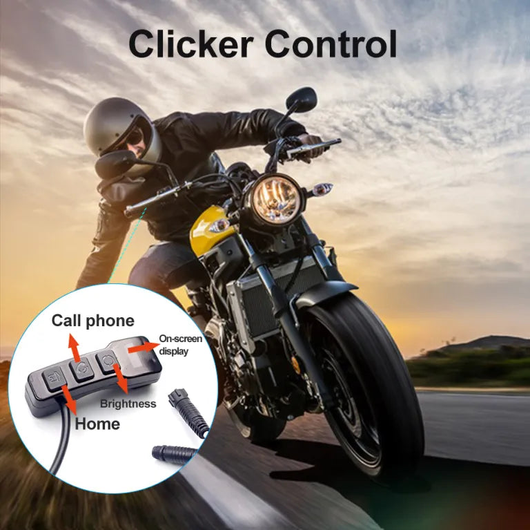 STARQ M5 BIKE INFOTAINMENT SYSTEM WITH 5.5INCH CARPLAY DISPLAY 1080P CAMERA TFT DISPLAY