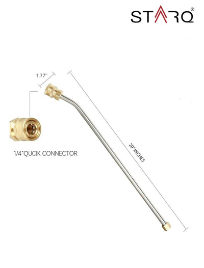 STARQ Pressure Washer Spray Wand/Extension 30 Degree Bend Rod, 20 Inch, 5000 PSI with QC Adapter (1 Pc)