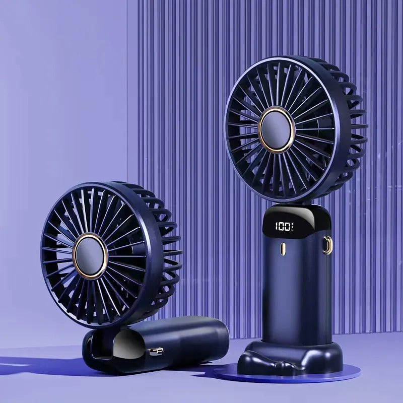 STARQ - Portable Mini Fan USB Rechargeable Mini Air Cooler Hand Held Small Fan (Purple)