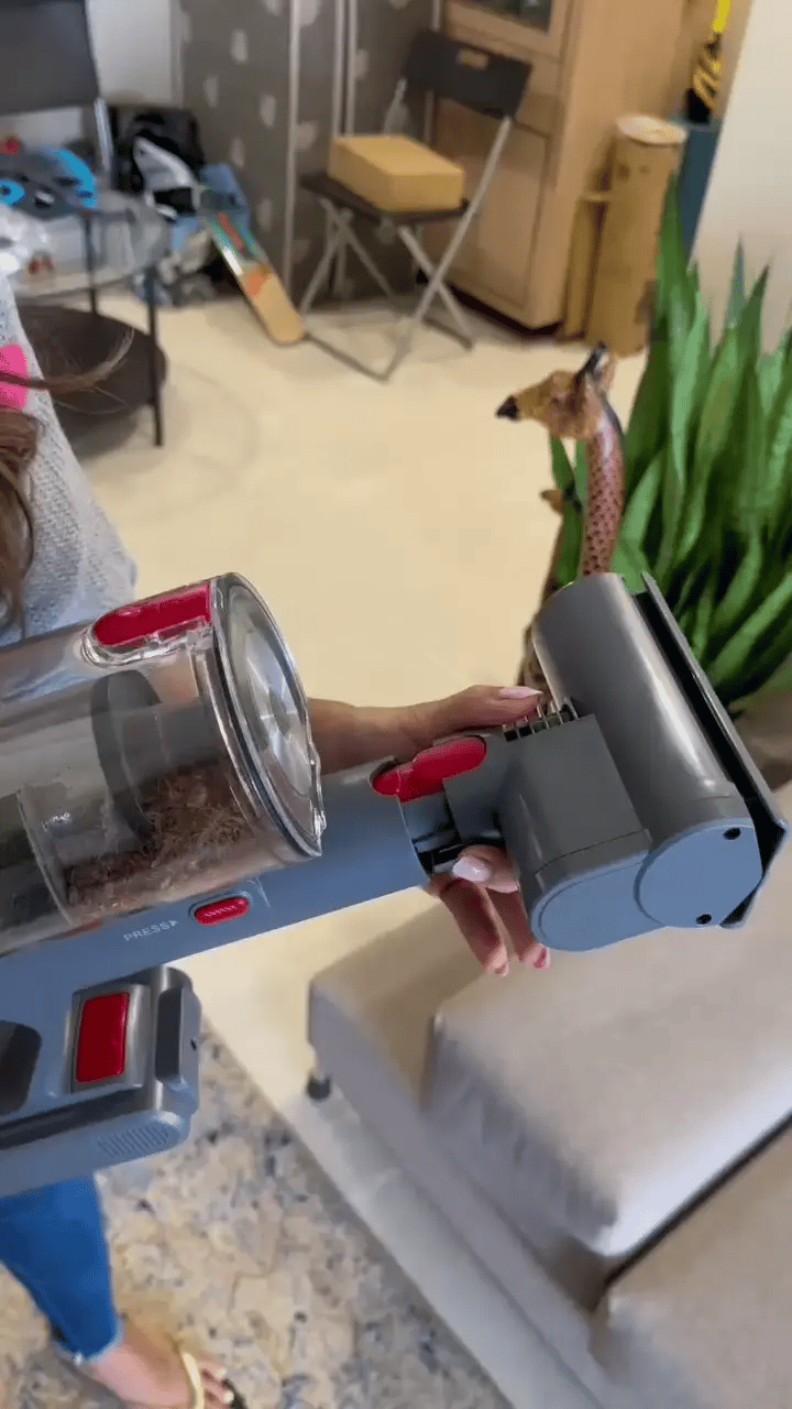 STARQ Flexibend Dry Vacuum Cleaner 2In1 Handheld & Foldable Stick |Touchscreen 400W & 28 kpa Strong Suction | Cordless, Hoseless & Rechargable | Bagless Design | Cyclonic suction | Washable HEPA Filter | Laser Guided Brush 60min Runtime Detachable Battery