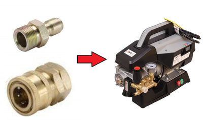 STARQ 1 QD SETS Quick Connect Adapter Fittings for Pressure Washer Hose Pipe M22 x 14 (Set of 1 Male and 1 Female) Suitable for QT30 machine only