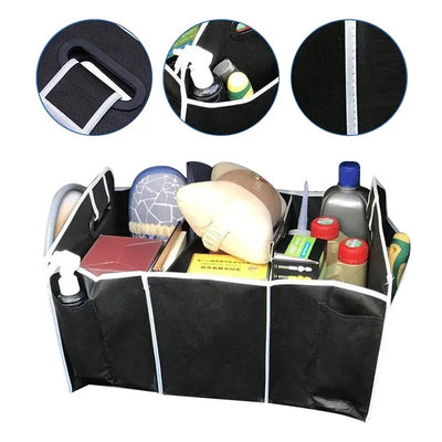 STARQ High Quality Polyester Folding Car Trunk Storage Boot Basket Storage Box Storage Boot Organizer