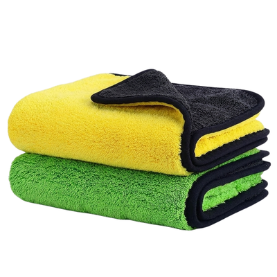 STARQ 600 GSM Heavy Microfiber Cloth for Car Cleaning & Detailing, Dual Sided Extra Thick Plush Microfiber Towel, Lint-Free Scratch-Free, 40x60 cm,Multicolor