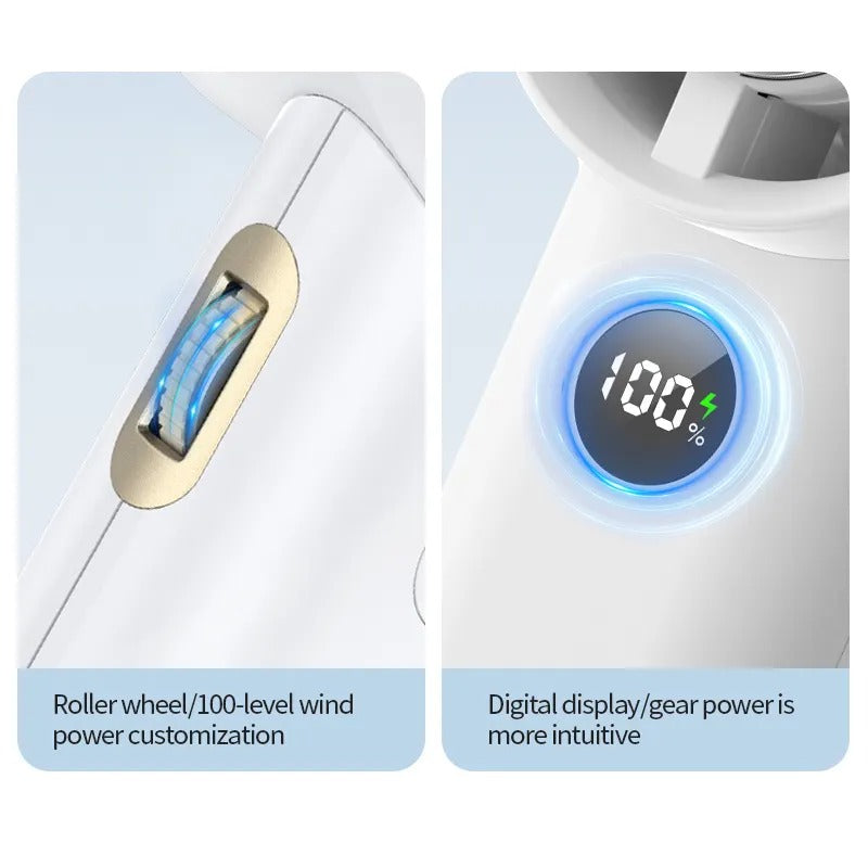 STARQ - Mini Handheld Fan Portable Cooling Electric Turbo Fan (White)