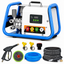 STARQ STPMDC 3.6 Commercial High Pressure Washer 2700W 3.6HP PMDC Motor 230 Bar 15 LPM Digital Display 15m Steel Braided Hose with QRC 4 Nozzles for Car Bike Home Truck