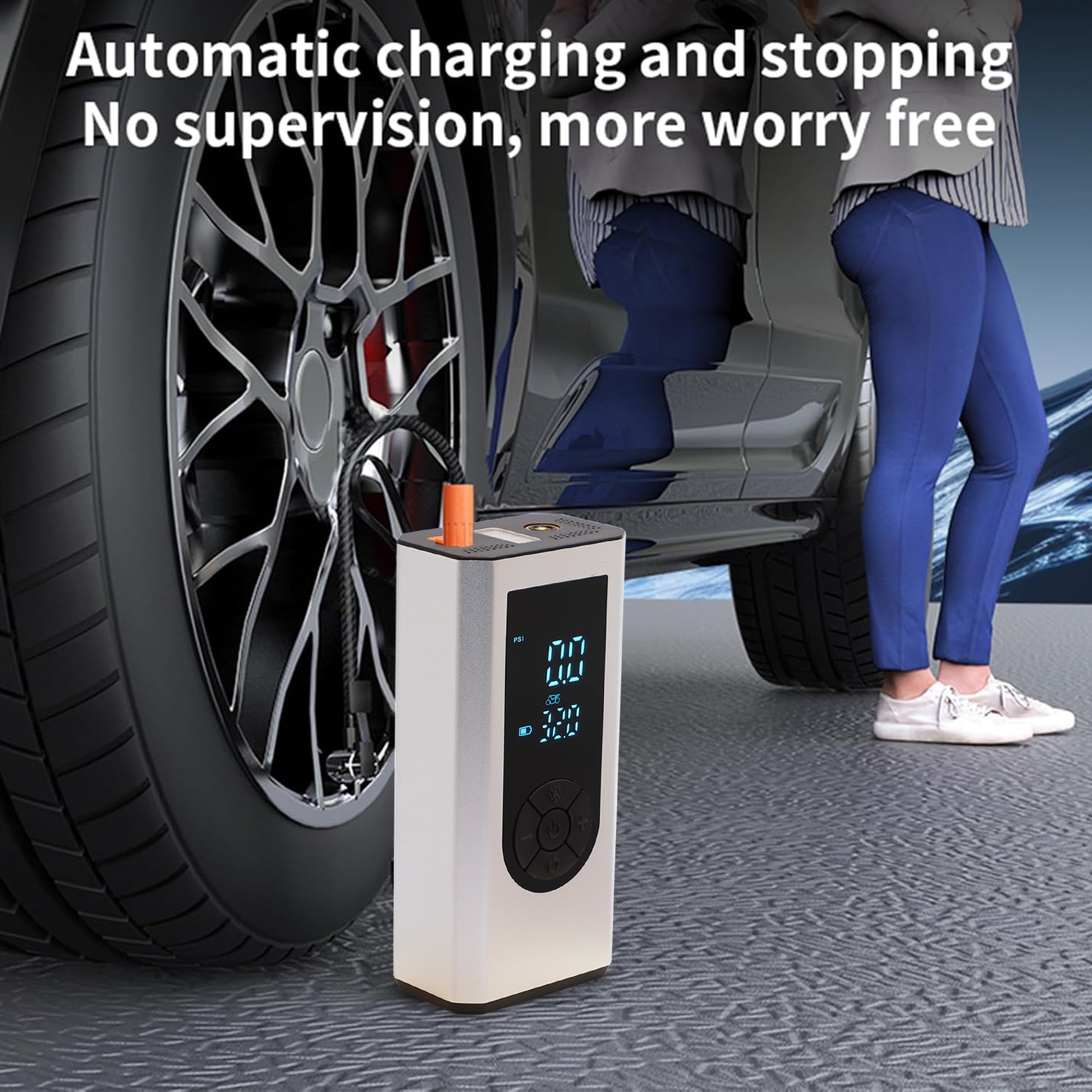 STARQ Smart 2-in-1 Battery Jump Starter Tyre Inflator 160 PSI