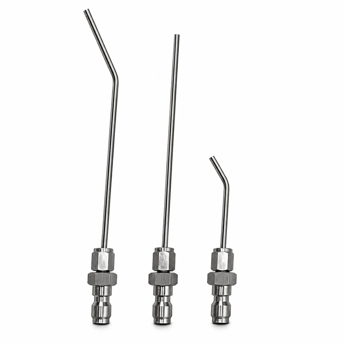 STARQ Pressure Washer Extension Rod Set, 3-Piece Straight & Bent Lance Extensions, 20cm Straight, 20cm Bent & 7.3cm Bent Rods, High Pressure Washer Accessories for Car, Bike & Home Cleaning