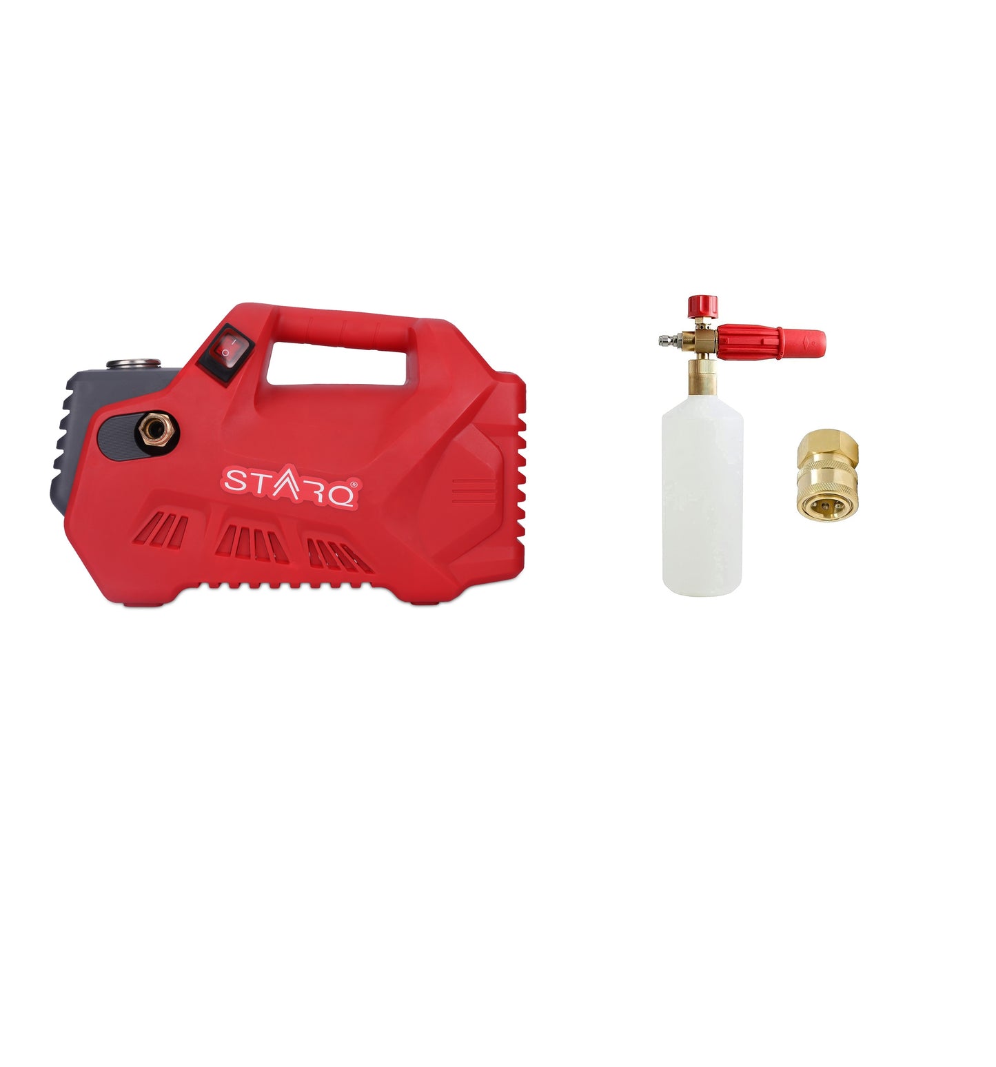 STARQ® W8 2800W | 280 Bar | Portable Heavy Duty High Pressure Washer/ Cleaner | Red (Combo)