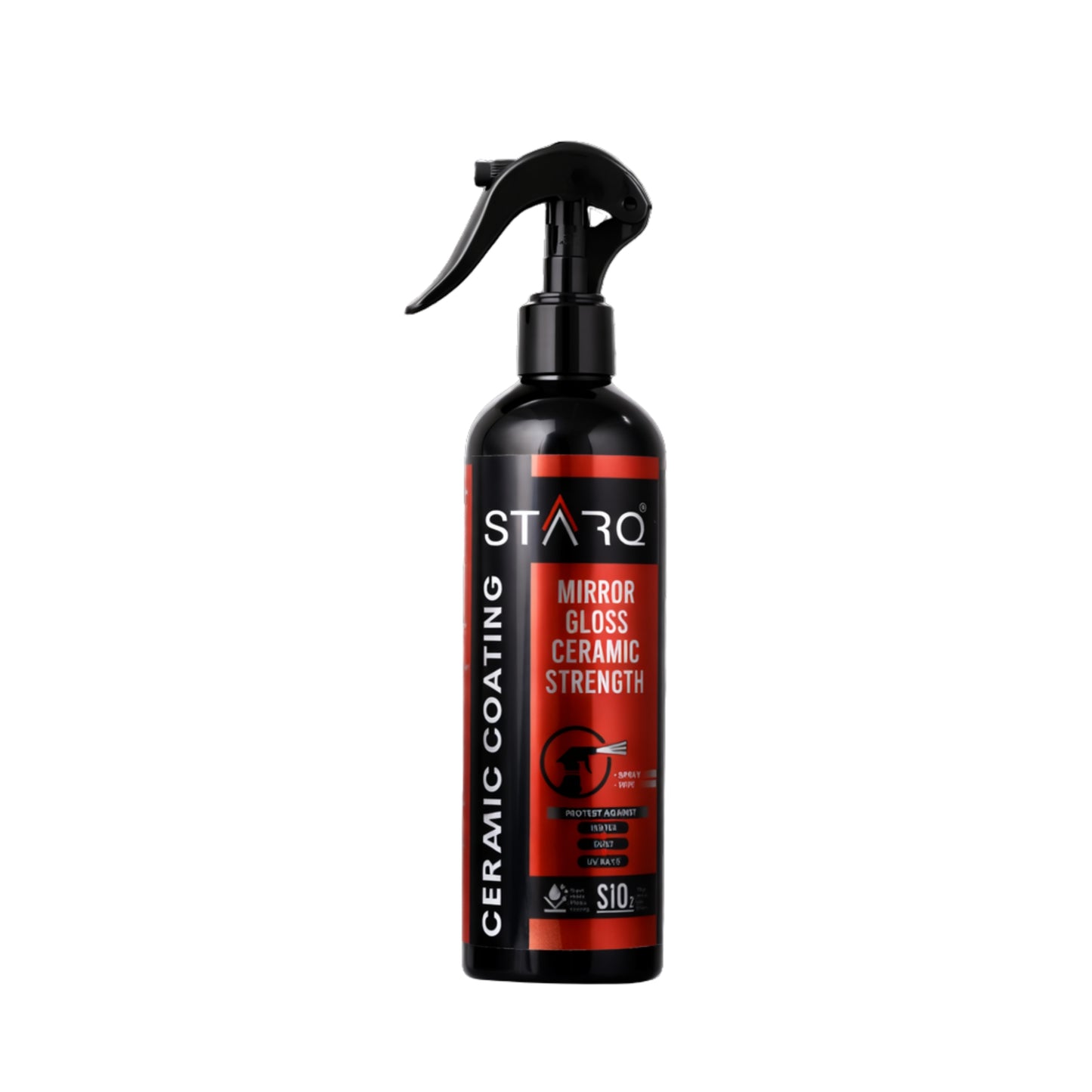 STARQ Ceramic Coating Spray 300ml – Extreme Hydrophobic Protection, High Gloss Finish, Advanced UV Protection, Easy DIY Ceramic Coating for Cars & Bikes