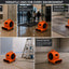 STARQ 3-Speed 1100W 3500 CFM Monster Air Mover Floor Carpet Dryers with Handle Wheelkit (Orange)