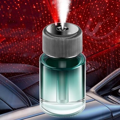 STARQ Smart Car Aroma Diffuser Rechargeable Air Freshener Mist Dispenser with Auto On/Off, 3 Speed Modes & Stylish Interior Decor (Cosmo)