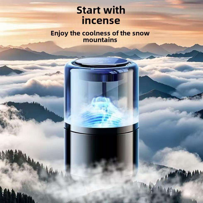 STARQ Smart Car Aroma Diffuser Rechargeable Air Freshener Mist Dispenser with Auto On/Off, 3 Speed Modes & Stylish Interior Decor (S5)