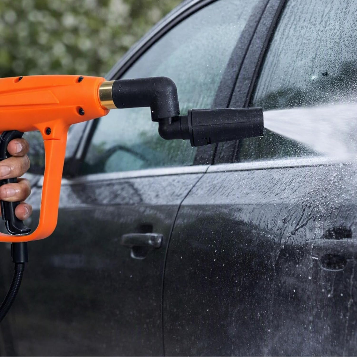STARQ 360° Adjustable High Pressure Car Wash Spray Nozzle, Rotating Water Jet Attachment, Multi-Angle Cleaning Head, Quick Connect Pressure Washer Accessory for Car, Bike & Home Cleaning