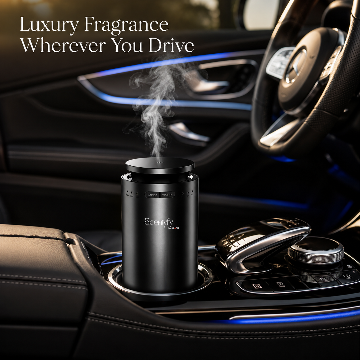 STARQ Pulse Smart Air Scent Diffuser Waterless Aroma Machine with Cold Atomization Ultra Quiet No Heat Technology for Office Home Gym & Hotel Includes Complimentary 15ml Starter Pack Perfumes