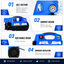 Starq ST25 High Pressure Washer, Car Washer, 2100 Watts Motor, 150 Bars, 8L/Min Flow Rate, 8 Meters Outlet Hose, Portable, Car, Bike & Home Cleaning