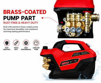 STARQ AWP 2.8 High Pressure Washer 2800W | 350 Bar | 12L/Min Flow | 8M Hose Pipe | Portable Car, Bike & Home Cleaner with Pressure Control Knob
