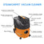 STARQ 2100Watt (1200 The motor, 1500 Steam) With 25Ltr Dust Capacity Steam Vacuum Cleaner