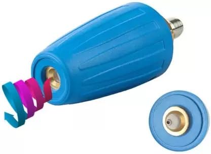 STARQ WASHER TURBO ROTATING BRASS NOZZLE WITH I/4 MALE CONNECTOR (040 BLUE)