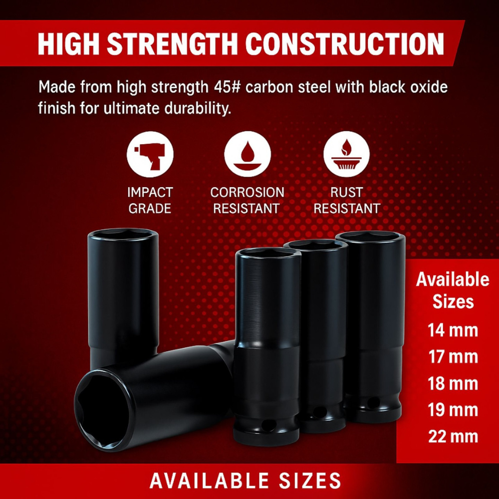 STARQ 4-in-1 Cordless Impact Wrench/Driver Drill 48V, 850Nm Torque, 2×5.0Ah Li-ion Batteries, Variable Speed, LED Light | 30-Piece Kit of Sockets & Bits, Fast Charger & Carry Case.