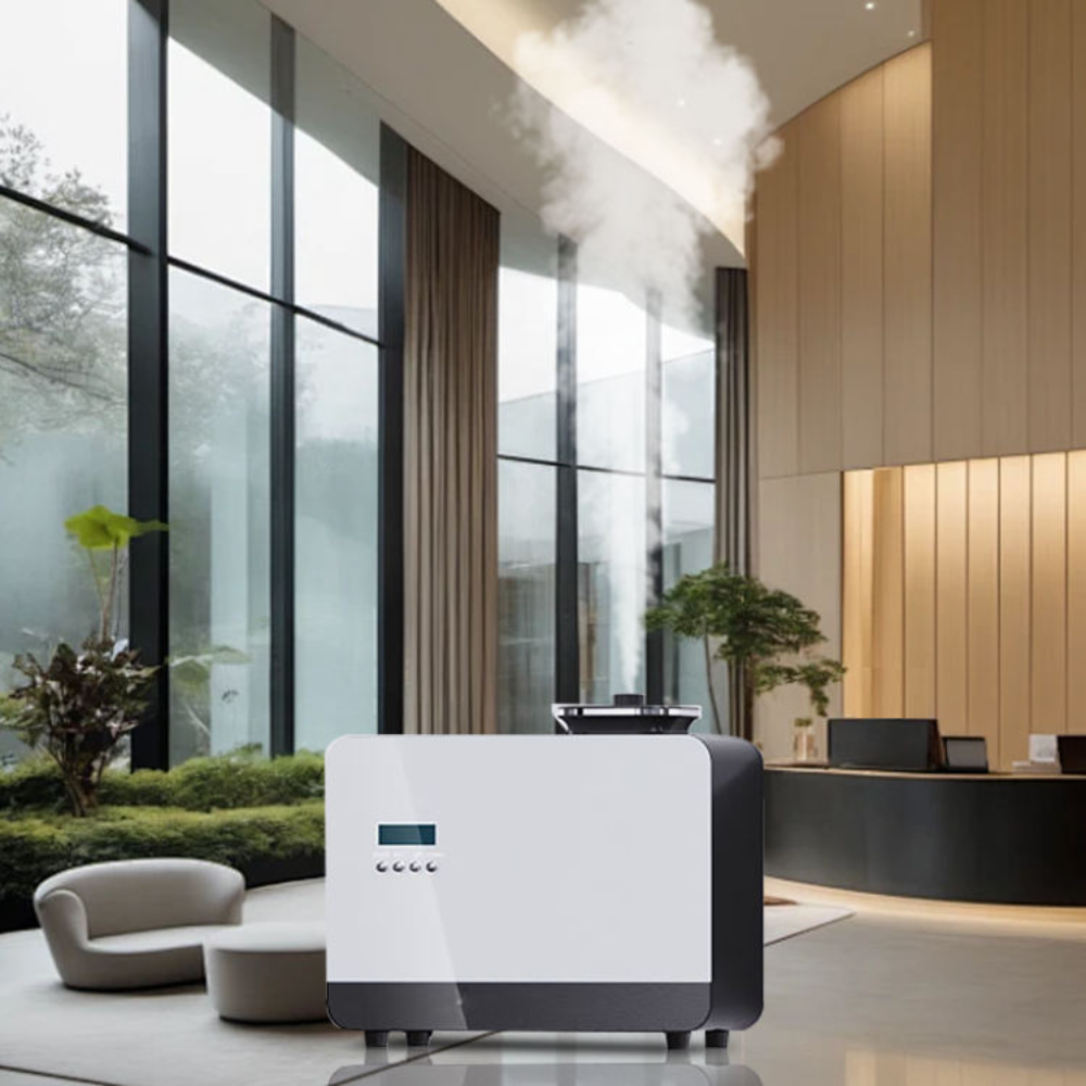 STARQ DuctPro HVAC Smart Air Scent Diffuser Waterless Aroma Machine with App Control Cold Atomization Ultra Quiet No Heat for Home Commercial Use Includes 300ml Starter Perfume