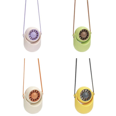 STARQ Portable Neck Hanging Mini Fan with Adjustable Speeds, Foldable Design, Rechargeable Cooling Fan for Travel Office Home (Color As Per Availablity)