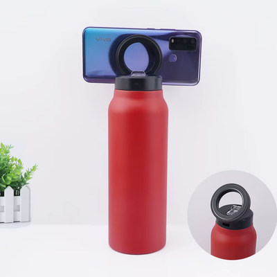 STARQ Sipper Water Bottle 750ML with Magnetic Tripod, Melbipod Yellow, 3H Hot & 6H Cold, Perfect for Vlogging, Fitness & Travel, BPA Free