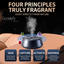 STARQ Smart Car Aroma Diffuser Rechargeable Air Freshener Mist Dispenser with Auto On/Off, 3 Speed Modes & Stylish Interior Decor (S6)