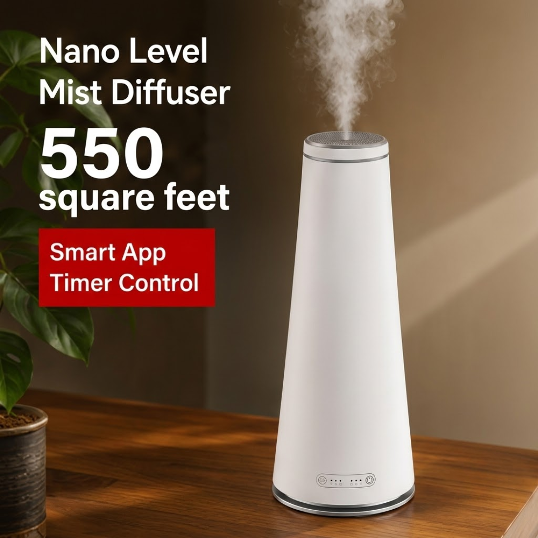 STARQ Fuji Luxury Smart Air Scent Diffuser Waterless Aroma Machine Cold Atomization Ultra Quiet No Heat for Office Home Gym & Hotel Includes Complimentary 100ml Starter Pack Perfumes