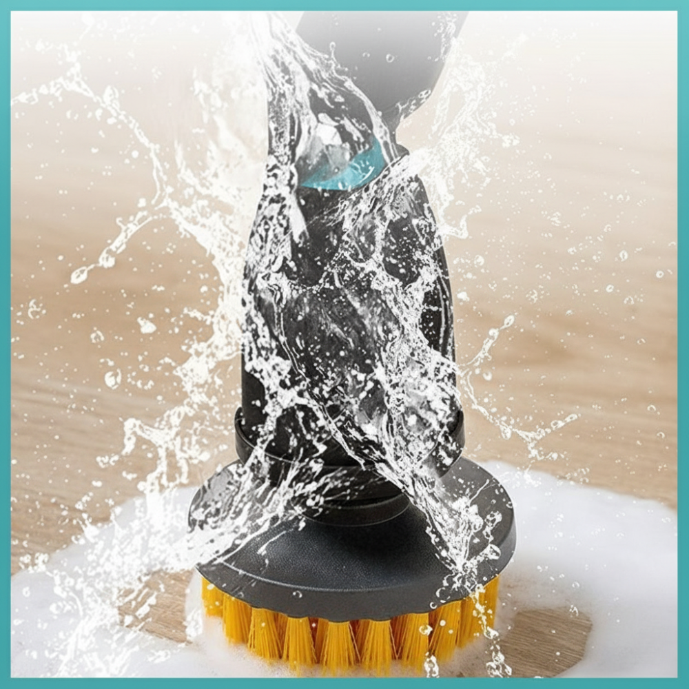 STARQ Cordless Electric Spin Scrubber with Extendable Handle, 2000mAh Battery, 5 Multi-Purpose Brush & Foam Pads, Powerful Cleaning Tool for Bathroom, Floor, Car & Household Visit the STARQ Store