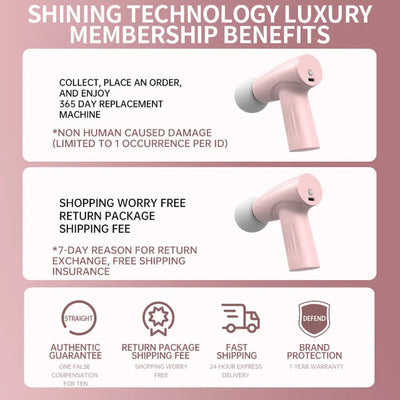 STARQ  Portable Mini Electric Fascia Gun Multi-Function Deep Tissue Relaxation Massager for Neck