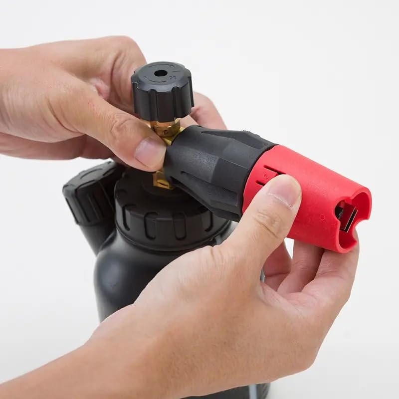 STARQ 1 Ltr New Blaster Pro Snow Foam Lance with Unique Side Fill 1/4" Quick Connector for Pressure Washer (Matte Black)