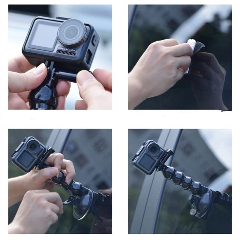 STARQ Gooseneck Suction Cup Car Cell Phone Holder Car Mount Compatible with All 4.0-7.0 inch Phones and Most Action Cameras
