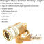 STARQ Degree Angular Attachment to Clean Wheel Arches (Golden), Metal